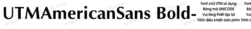 UTMAmericanSans Bold字体转换